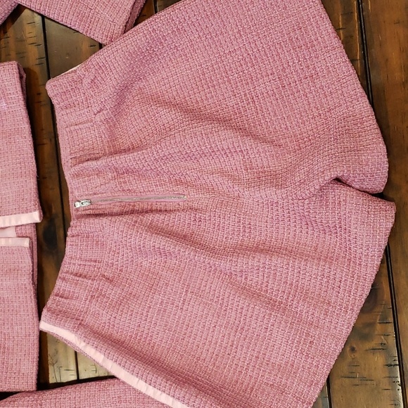 Naked wardrobe set Tweed Shorts Crop Blazer - Picture 5 of 9